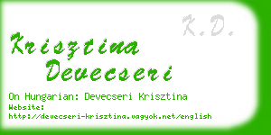 krisztina devecseri business card